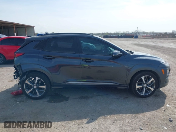 2021 Hyundai Kona Ultimate with VIN KM8K53A50MU601084, listed as a IAAI auction lot 41900099 with 56,171 mi miles. Bid and sale history available at carsss.com. Image 13.