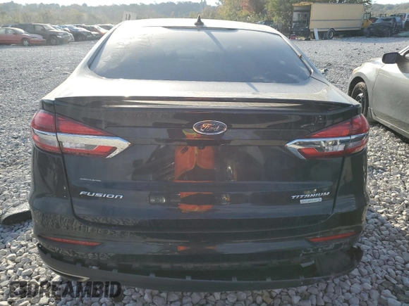 2019 Ford Fusion Titanium with VIN 3FA6P0K98KR181486, listed as a Copart auction lot 83627054 with 88,893 mi miles and Salvage title. Bid and sale history available at DreamBid. Image 6.