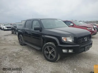 2014 Honda Ridgeline Sport with VIN 5FPYK1F76EB013052, listed as a Copart auction lot 50201755 with 134,745 mi miles and Salvage Title. Bid and sale history available at carsss.com. Image 4.