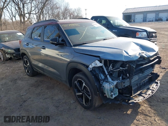 2022 Chevrolet TrailBlazer RS with VIN KL79MUSL2NB098743, listed as a IAAI auction lot 41775936 with 64,292 mi miles. Bid and sale history available at carsss.com. Image 19.