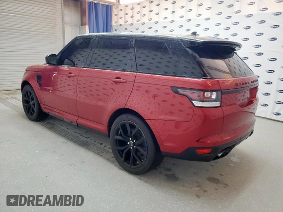 2016 Land Rover Range Rover Sport SVR with VIN SALWZ2EF7GA544520, listed as a Copart auction lot 56979235 with 47,852 mi miles and Clean title. Bid and sale history available at DreamBid. Image 2.