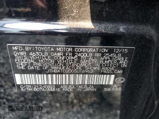 2016 Lexus IS 200t with VIN JTHBA1D20G5016962, listed as a Copart auction lot 59114485 with 182,209 mi miles and Salvage title. Bid and sale history available at DreamBid. Image 12.