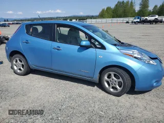 2011 Nissan LEAF SL-e with VIN JN1AZ0CP3BT006690, listed as a Copart auction lot 54450355 with 0 mi miles and Salvage Title. Bid and sale history available at carsss.com. Image 4.