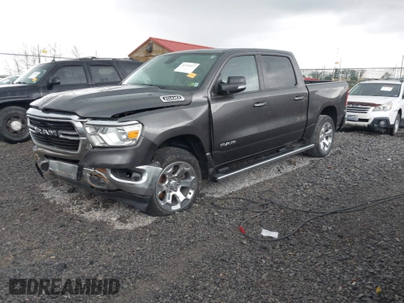 2020 Ram 1500 Big Horn with VIN 1C6SRFFT6LN167917, listed as a IAAI auction lot 42126537 with 56,839 mi miles and . Bid and sale history available at DreamBid. Image 19.