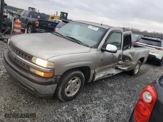 2002 Chevrolet Silverado 1500 LT with VIN 2GCEC19T021350316, listed as a Copart auction lot 42760375 with 112,793 mi miles and Salvage Title. Bid and sale history available at carsss.com. Image 1.