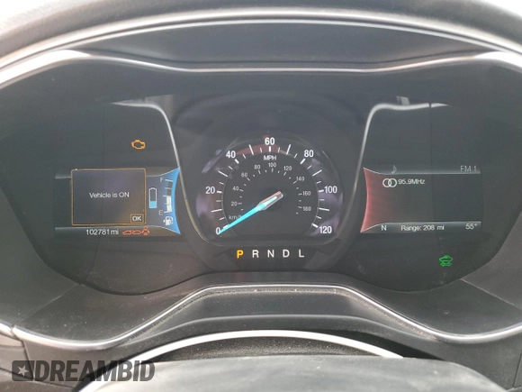 2017 Ford Fusion Energi SE with VIN 3FA6P0PUXHR413821, listed as a Copart auction lot 47833645 with 102,781 mi miles and Salvage Title. Bid and sale history available at carsss.com. Image 9.