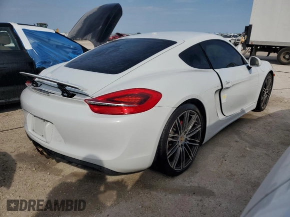 2016 Porsche Cayman S with VIN WP0AB2A88GK186397, listed as a Copart auction lot 74141924 with Not Provided miles and Salvage Title. Bid and sale history available at DreamBid. Image 3.