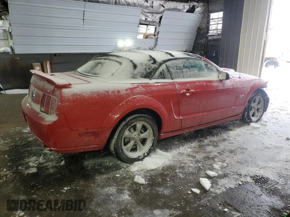 2007 Ford Mustang GT Deluxe with VIN 1ZVHT85H275353034, listed as a Copart auction lot 45696055 with Not Provided miles and Salvage Title. Bid and sale history available at carsss.com. Image 3.