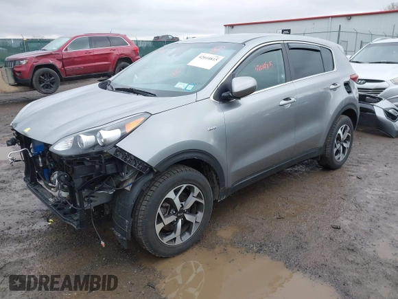 2020 Kia Sportage LX with VIN KNDPMCAC3L7805385, listed as a IAAI auction lot 42010815 with 44,768 mi miles. Bid and sale history available at carsss.com. Image 18.