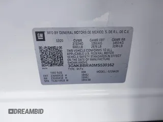 2021 Chevrolet Blazer LT with VIN 3GNKBBRA0MS530162, listed as a IAAI auction lot 41629486 with 52,497 mi miles and . Bid and sale history available at DreamBid. Image 9.