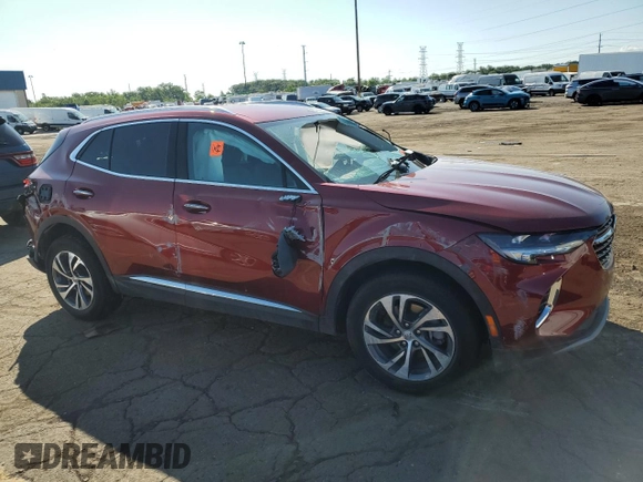 2023 Buick Envision Essence with VIN LRBFZNR4XPD083523, listed as a Copart auction lot 63782534 with Not Provided miles and Salvage Title. Bid and sale history available at DreamBid. Image 4.