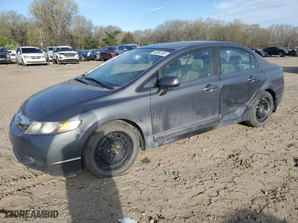 2009 Honda Civic Sdn LX with VIN 1HGFA165X9L017434, listed as a Copart auction lot 49894365 with 227,269 mi miles and Salvage Title. Bid and sale history available at carsss.com. Image 1.