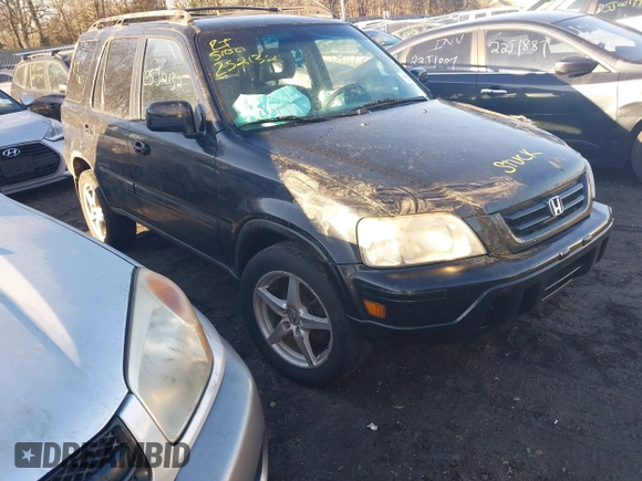 1999 Honda CR-V LX with VIN JHLRD1847XC000212, listed as a IAAI auction lot 41699221 with 109,093 mi miles. Bid and sale history available at carsss.com. Image 1.