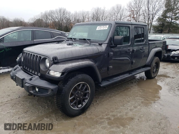 2021 Jeep Gladiator Willys with VIN 1C6HJTAG1ML519776, listed as a Copart auction lot 47517575 with 81,215 mi miles and Salvage title. Bid and sale history available at DreamBid. Image 1.