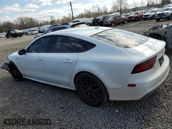 2018 Audi A7 Premium Plus with VIN WAUW3AFC3JN015442, listed as a Copart auction lot 48354335 with 73,862 mi miles and Salvage title. Bid and sale history available at DreamBid. Image 2.