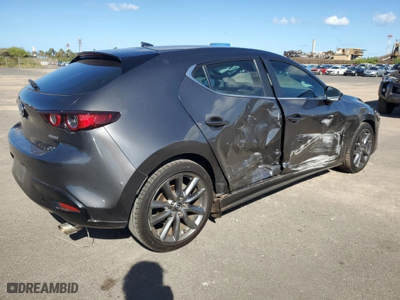 2019 Mazda Mazda3 Hatchback w/Preferred Pkg with VIN JM1BPAMM0K1127805, listed as a Copart auction lot 74137354 with 81,452 mi miles and Salvage Title. Bid and sale history available at carsss.com. Image 3.