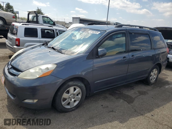 2006 Toyota Sienna XLE with VIN 5TDZA22C76S413580, listed as a Copart auction lot 52452535 with 165,195 mi miles and Clean Title. Bid and sale history available at carsss.com. Image 1.