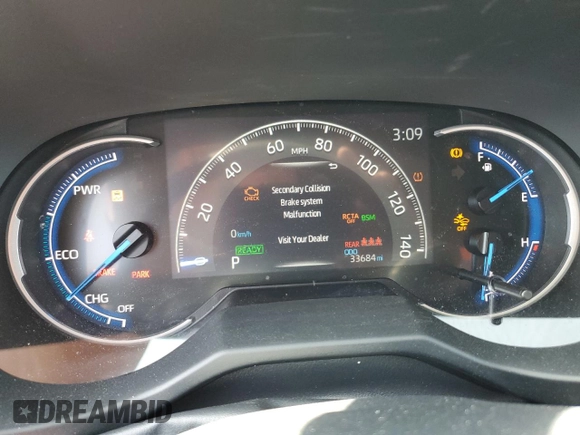 2023 Toyota RAV4 Hybrid LE z VIN 4T3MWRFV5PU095667, wystawiony jako Copart lot #60753845 z przebiegiem 33 684 mil mil oraz Szkoda całkowita • Salvage title. Historia ofert i sprzedaży dostępna na DreamBid. Obrazek 9.