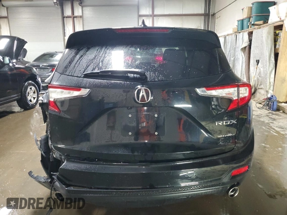 2020 Acura RDX Technology with VIN 5J8TC2H51LL019970, listed as a Copart auction lot 51294385 with 65,811 mi miles and Salvage Title. Bid and sale history available at DreamBid. Image 6.
