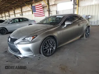 2015 Lexus RC 350 with VIN JTHHE5BC3F5005891, listed as a Copart auction lot 46680165 with 100,015 mi miles and Salvage Title. Bid and sale history available at carsss.com. Image 1.