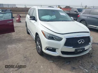 2017 Infiniti QX60 with VIN 5N1DL0MM7HC552378, listed as a IAAI auction lot 41735550 with 113,578 mi miles and . Bid and sale history available at DreamBid. Image 1.