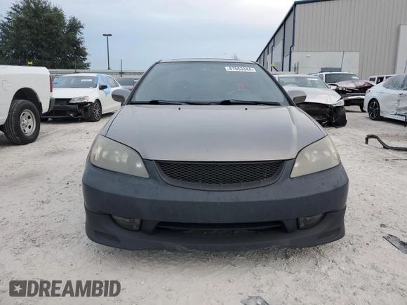 2005 Honda Civic EX with VIN 1HGEM21915L079673, listed as a Copart auction lot 81553344 with 187,454 mi miles and Salvage Title. Bid and sale history available at carsss.com. Image 5.