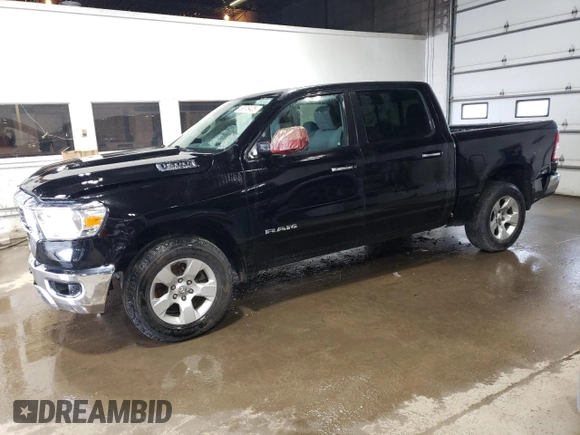 2019 Ram 1500 Big Horn/Lone Star with VIN 1C6SRFFTXKN695717, listed as a Copart auction lot 53876425 with 96,739 mi miles and Clean Title. Bid and sale history available at carsss.com. Image 1.