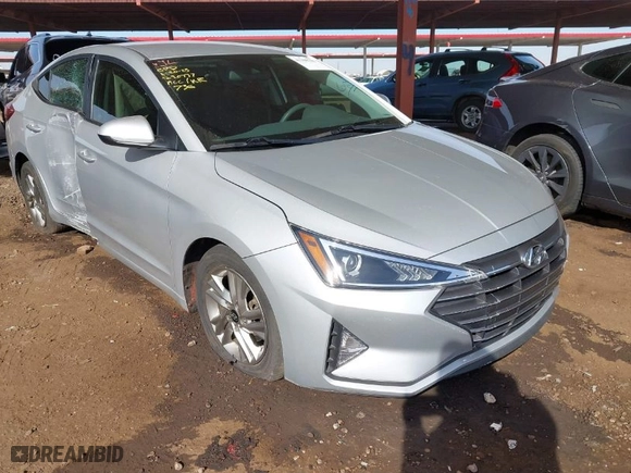 2019 Hyundai Elantra SEL with VIN 5NPD84LFXKH450343, listed as a IAAI auction lot 41398781 with 36,841 mi miles. Bid and sale history available at carsss.com. Image 1.