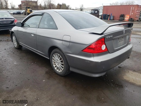 2005 Honda Civic Cpe EX with VIN 1HGEM22955L056492, listed as a Copart auction lot 52359865 with 159,627 mi miles and Salvage Title. Bid and sale history available at carsss.com. Image 2.