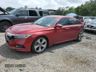 2018 Honda Accord Touring z VIN 1HGCV1F96JA115967, wystawiony jako Copart lot #58365445 z przebiegiem 81 531 mil mil oraz Nie do naprawy • Non repairable. Historia ofert i sprzedaży dostępna na DreamBid. Obrazek 1.