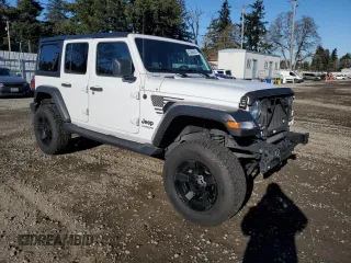 2022 Jeep Wrangler Unlimited Willys with VIN 1C4HJXDM4NW241859, listed as a Copart auction lot 42206205 with 31,449 mi miles and Salvage Title. Bid and sale history available at DreamBid. Image 4.