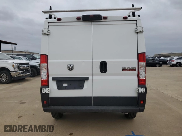 2021 Ram ProMaster Cargo with VIN 3C6LRVNG4ME575924, listed as a Copart auction lot 75856944 with 107,647 mi miles and Salvage Title. Bid and sale history available at DreamBid. Image 6.