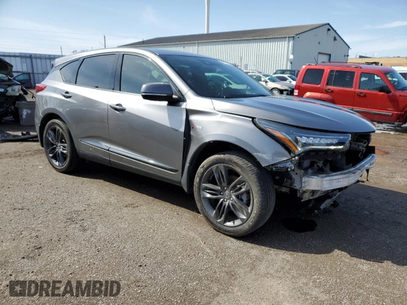 2023 Acura RDX w/A-Spec Package with VIN 5J8TC2H65PL803907, listed as a Copart auction lot 50797325 with 50,963 mi miles and Salvage title. Bid and sale history available at DreamBid. Image 4.