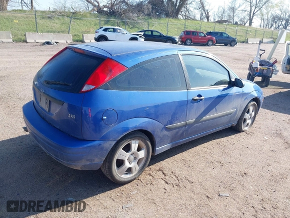 2003 Ford Focus ZX3 with VIN 3FAFP31343R137047, listed as a IAAI auction lot 42017004 with 160,528 mi miles and . Bid and sale history available at DreamBid. Image 4.