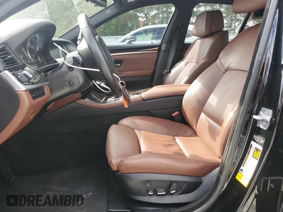 2013 BMW 5 Series 535i with VIN WBAFR7C57DC829343, listed as a Copart auction lot 61143005 with 127,779 mi miles and Salvage title. Bid and sale history available at DreamBid. Image 7.