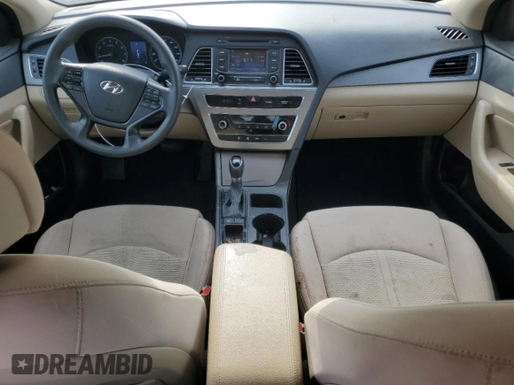 2015 Hyundai Sonata SE with VIN 5NPE24AF4FH224961, listed as a Copart auction lot 54130185 with 113,615 mi miles and Salvage Title. Bid and sale history available at DreamBid. Image 8.
