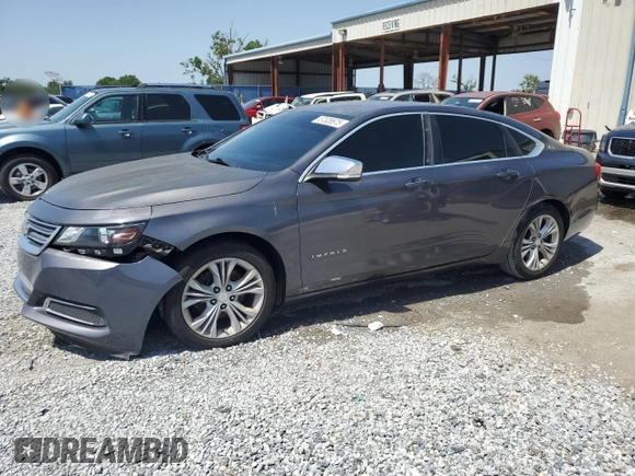 2014 Chevrolet Impala LT with VIN 2G1115SL2E9244163, listed as a Copart auction lot 57328675 with 136,548 mi miles and Salvage title. Bid and sale history available at DreamBid. Image 1.