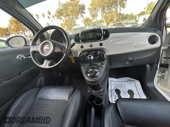 2016 FIAT 500 Sport with VIN 3C3CFFBR2GT176995, listed as a Copart auction lot 77235214 with 53,990 mi miles and Clean title. Bid and sale history available at DreamBid. Image 9.