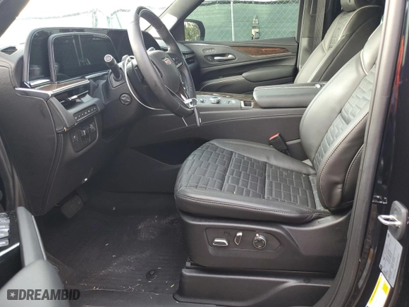 2023 Cadillac Escalade Premium Luxury Platinum with VIN 1GYS4DKL8PR400027, listed as a Copart auction lot 66006584 with 10,697 mi miles and Salvage Title. Bid and sale history available at carsss.com. Image 7.