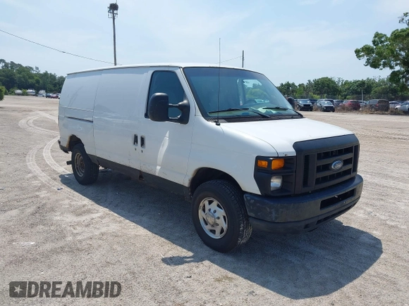 2008 Ford Econoline Cargo Commercial with VIN 1FTSE34L48DA90791, listed as a IAAI auction lot 42221268 with 268,744 mi miles and . Bid and sale history available at DreamBid. Image 1.