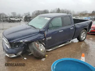 2018 Ram 1500 Big Horn with VIN 1C6RR7GT2JS312419, listed as a Copart auction lot 44692874 with 42,413 mi miles and Salvage title. Bid and sale history available at DreamBid. Image 1.