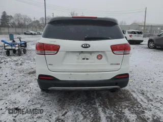 2016 Kia Sorento EX with VIN 5XYPHDA16GG037080, listed as a Copart auction lot 46309455 with 0 mi miles and Salvage Title. Bid and sale history available at carsss.com. Image 6.