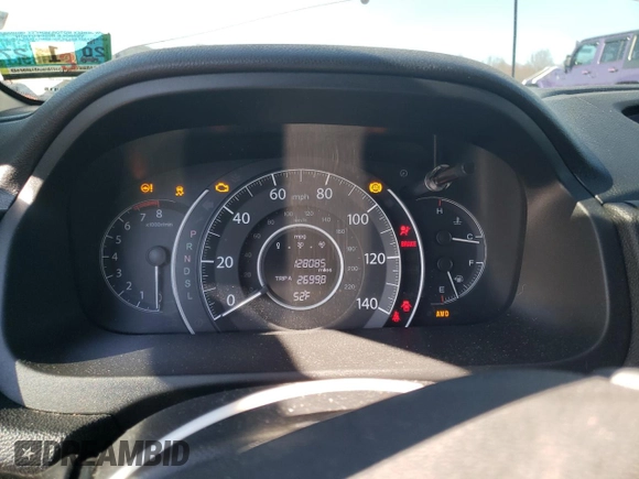 2016 Honda CR-V LX with VIN 5J6RM4H38GL005760, listed as a Copart auction lot 50411595 with 128,085 mi miles and Salvage Title. Bid and sale history available at carsss.com. Image 9.