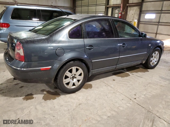 2003 Volkswagen Passat GLX with VIN WVWRH63B93P439225, listed as a Copart auction lot 47828655 with 149,263 mi miles and Salvage Title. Bid and sale history available at carsss.com. Image 3.