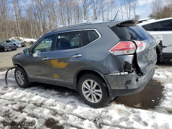 2016 Nissan Rogue SV with VIN KNMAT2MV6GP698516, listed as a Copart auction lot 45468645 with 106,766 mi miles and Salvage Title. Bid and sale history available at carsss.com. Image 2.