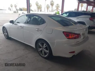 2009 Lexus IS 250 with VIN JTHBK262792090478, listed as a IAAI auction lot 41567578 with Not Provided miles. Bid and sale history available at carsss.com. Image 3.