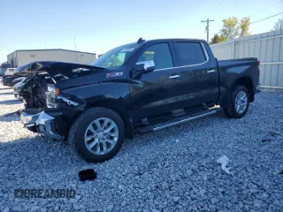 2022 Chevrolet Silverado 1500 LTZ with VIN 3GCUYGET9NG190955, listed as a Copart auction lot 75223464 with 19,225 mi miles and Salvage Title. Bid and sale history available at DreamBid. Image 1.