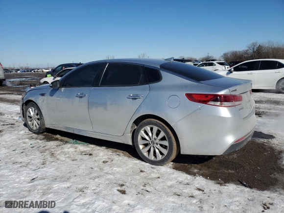 2018 Kia Optima LX with VIN 5XXGT4L31JG270731, listed as a Copart auction lot 45965745 with 126,777 mi miles and Salvage Title. Bid and sale history available at carsss.com. Image 2.