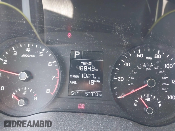 2018 Kia Rio LX with VIN 3KPA25AB8JE087859, listed as a IAAI auction lot 41399650 with 57,770 mi miles and . Bid and sale history available at DreamBid. Image 7.