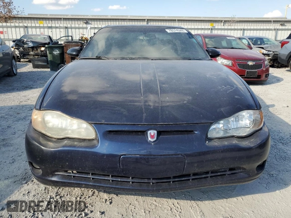 2002 Chevrolet Monte Carlo SS with VIN 2G1WX15KX29225890, listed as a Copart auction lot 78574344 with 95,880 mi miles and Salvage Title. Bid and sale history available at carsss.com. Image 5.